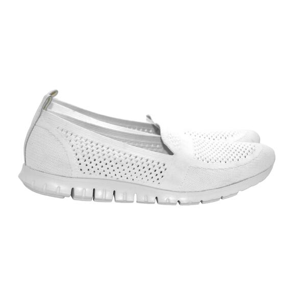 A8 NEW COLE HAAN ZEROGRAND W20401 White Summer Stitchlite Loafer Shoes Size 11 - Picture 2 of 6